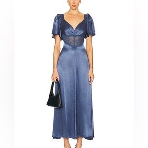 Astr Blue Maxi Dress